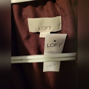 LOFT Purple (Eggplant) velvet Jacket, NWT, never worn, ptp 21/22